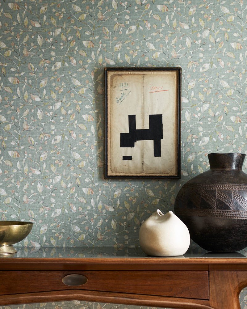 Azzura Wallpaper - Steel - J8015 - 01 - Jane Churchill