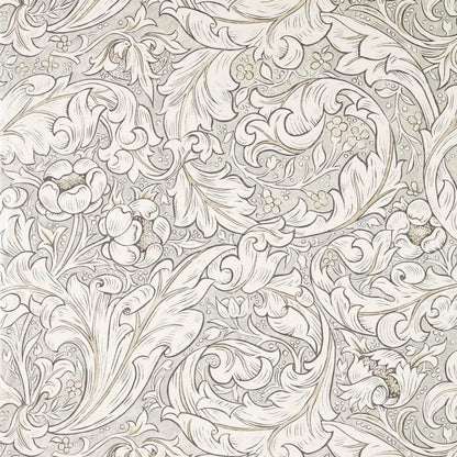 Bachelors Button Wide Width Fabric - Light Grey/Linen - Morris & Co - 227274 - Premier Wallcovering