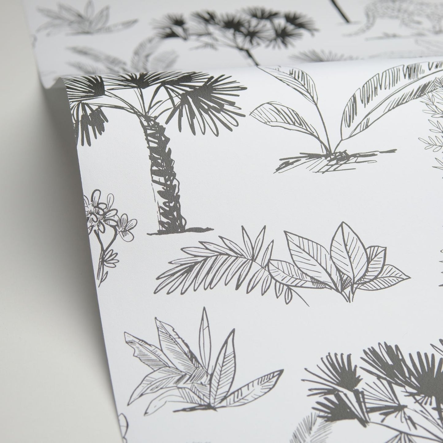 Balade Dans La Savane Wallpaper - Noir Et Blanc - Caselio - 105739090