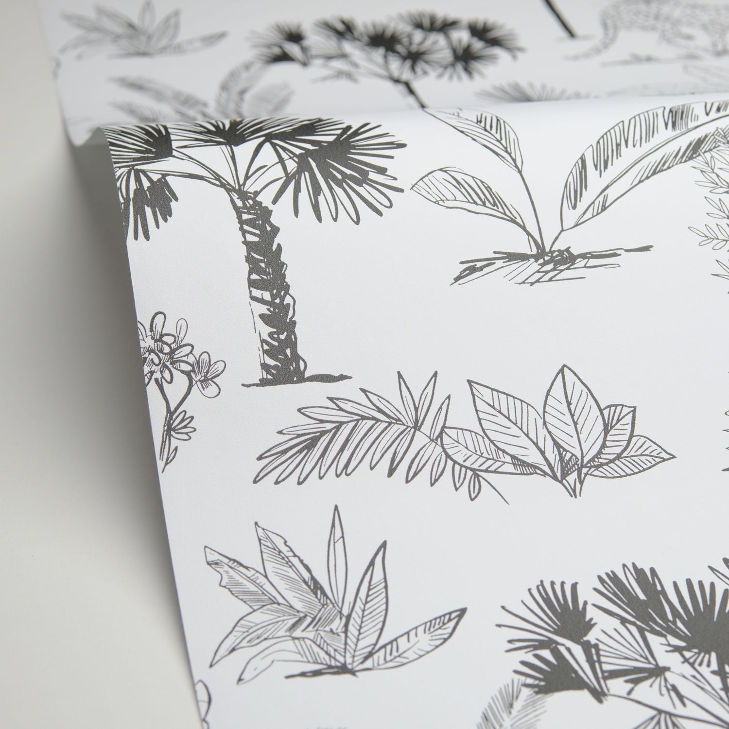 Balade Dans La Savane Wallpaper - Noir Et Blanc - Caselio - 105739090