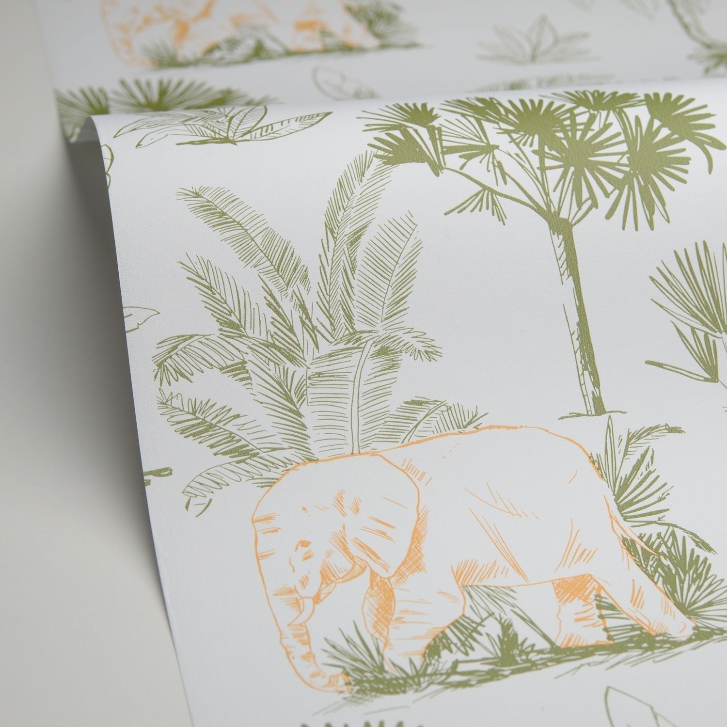 Balade Dans La Savane Wallpaper - Vert - Caselio - 105737007