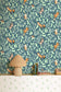 Balade En Foret Wallpaper - Bleu - Caselio - 105746009