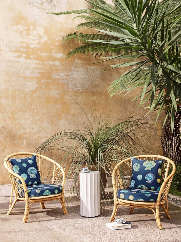 Bali Fabric - Aqua - Manuel Canovas - M4065-01 - Premier Wallcovering