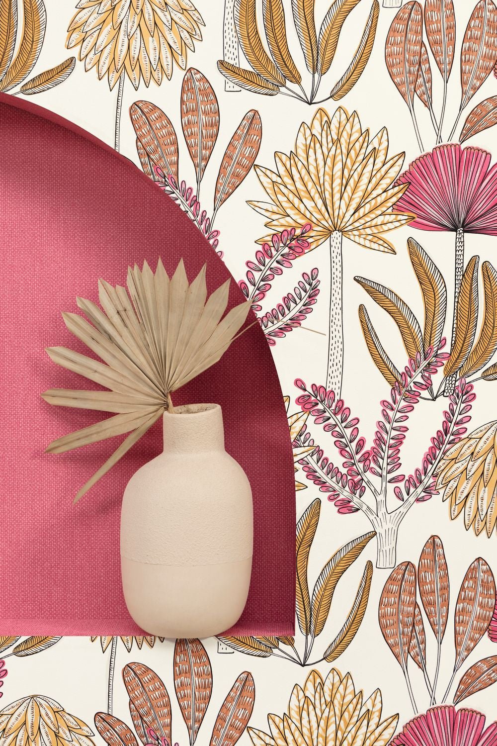 Bali Wallpaper - Rose Fuchia - Caselio - 104930414