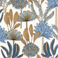 Bali Wallpaper - Bleu Orange - Caselio - 104930637