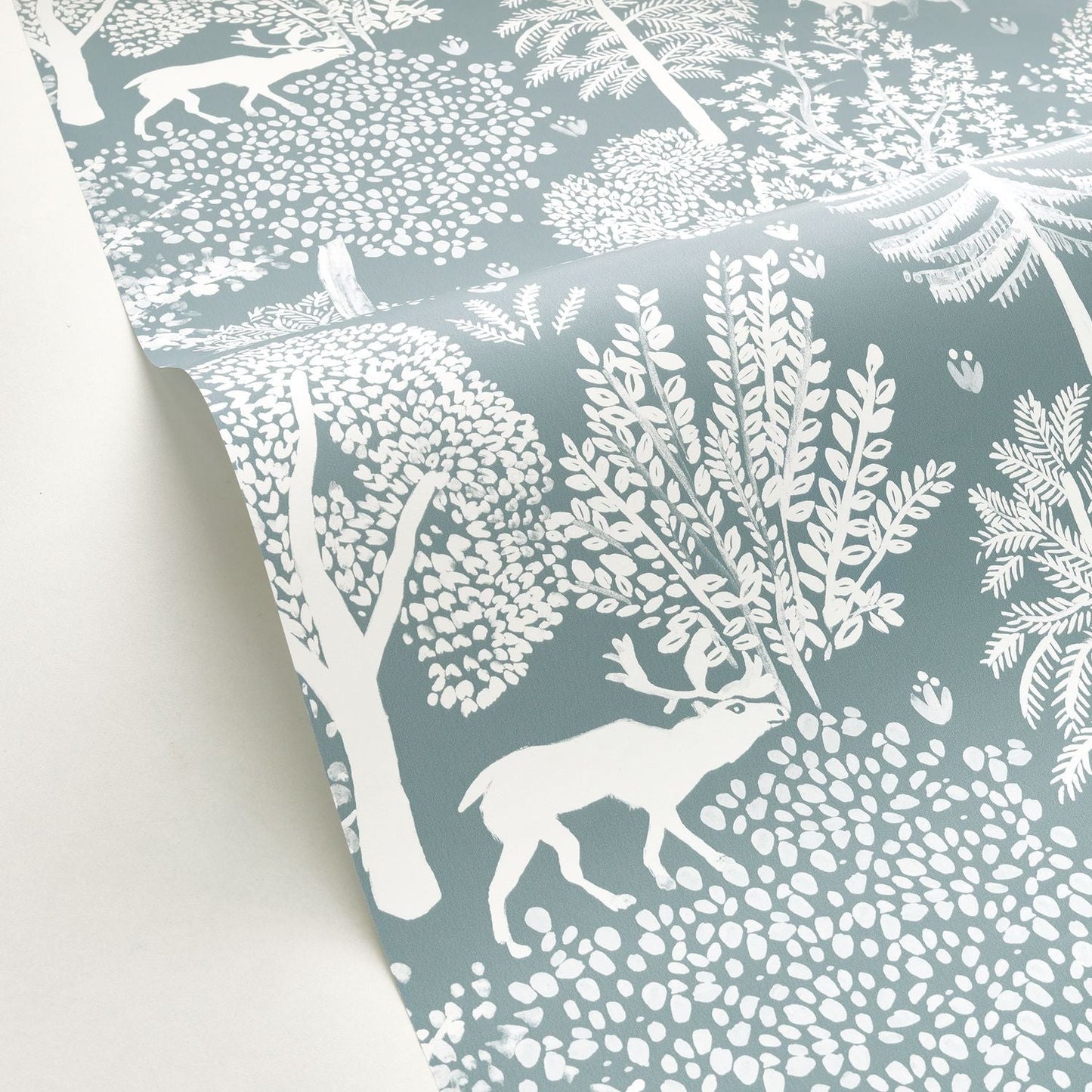 Ballad Wallpaper - Bleu Clair Blanc - Caselio - 102936033