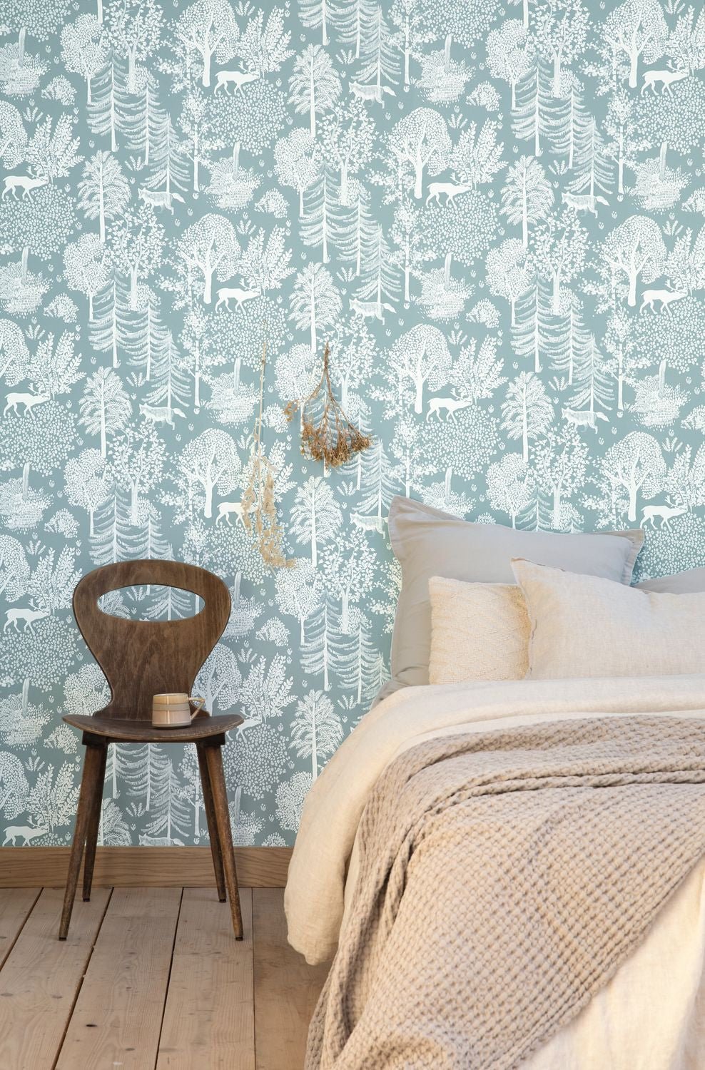 Ballad Wallpaper - Bleu Clair Blanc - Caselio - 102936033