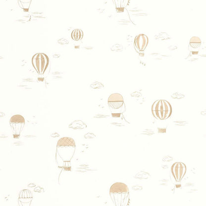 Balloons In The Clouds Once Upon A Time Wallpaper - Camel - Casadeco - 200851441 - Premier Wallcovering