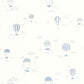 Balloons In The Clouds Once Upon A Time Wallpaper - Bleu Doux - Casadeco - 200856666 - Premier Wallcovering