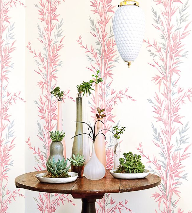 Bamboo Wallpaper - Blue on Chalk - 100/5022 - Cole & Son - Premier Wallcovering