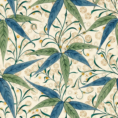 Bamboo Wallpaper - Thyme/Artichoke - 217357 - Morris & Co