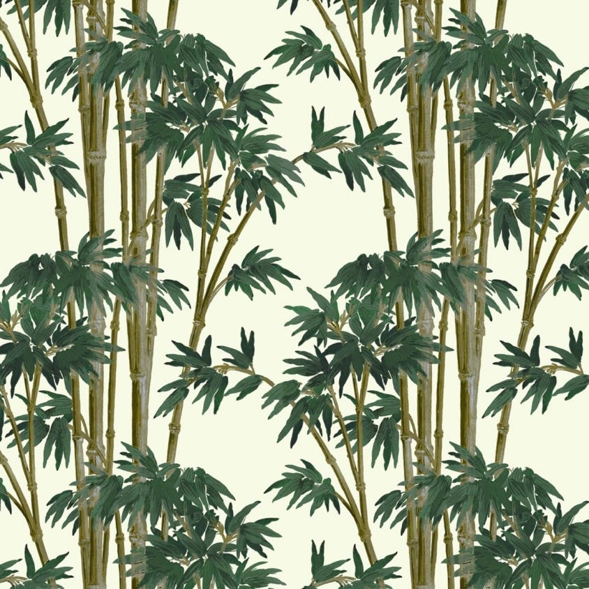Bambusa Wallpaper - House of Hackney - 1 - WA - BAM - DI - WHT - XXX - Premier Wallcovering