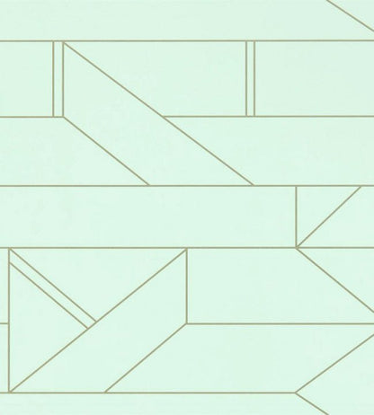 Barbican Wallpaper - Mint - NZAW112013 - Scion