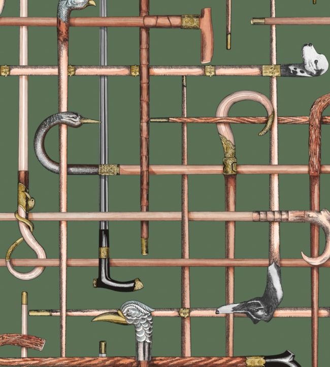 Bastoni Wallpaper - Forest Green - 114/14027 - Cole & Son - Premier Wallcovering