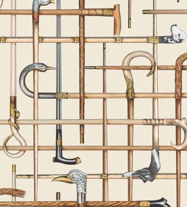 Bastoni Wallpaper - Cream - 114/14026 - Cole & Son - Premier Wallcovering