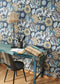 Batik Bali Wallpaper - Bleu Indigo - Casadeco - 88156822 - Premier Wallcovering