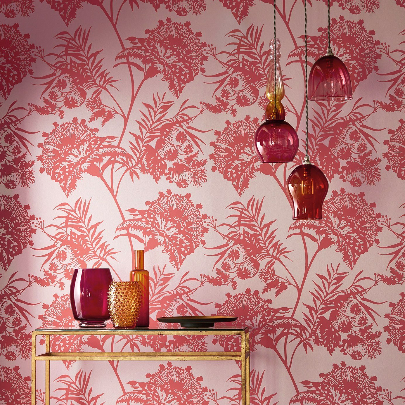 Bavero Wallpaper - Coral - Harlequin - HZAP111766