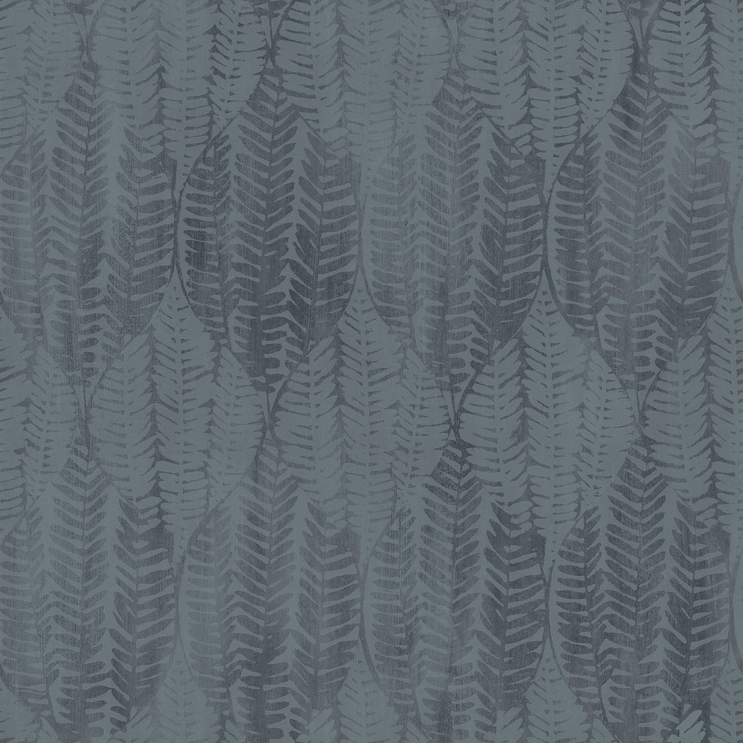 Bazaar Fern Leaf Print Wallpaper - Denim Blue - Galerie - G78339 - Premier Wallcovering