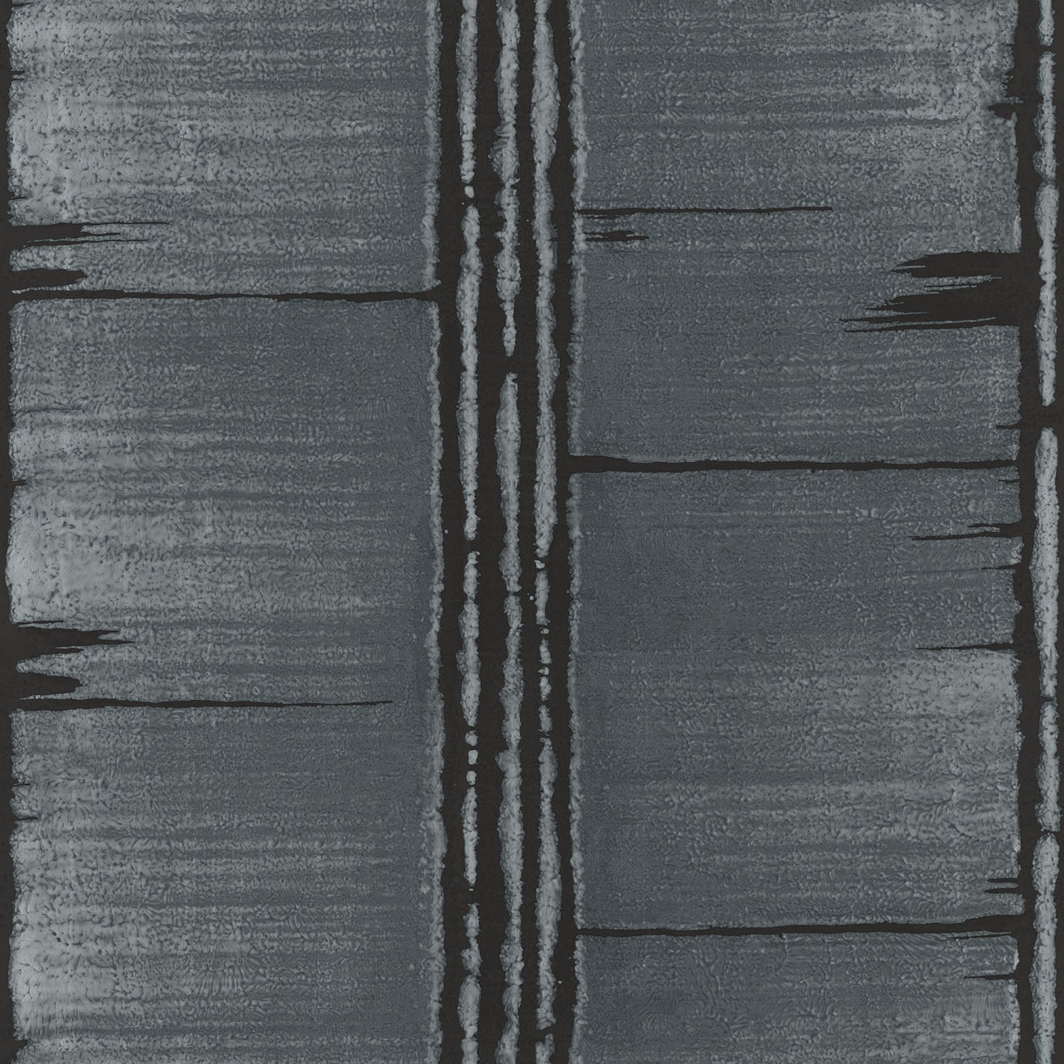 Bazaar Tribal Panels Wallpaper - Metallic Blue - Galerie - G78284 - Premier Wallcovering