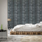 Bazaar Tribal Panels Wallpaper - Metallic Blue - Galerie - G78284 - Premier Wallcovering