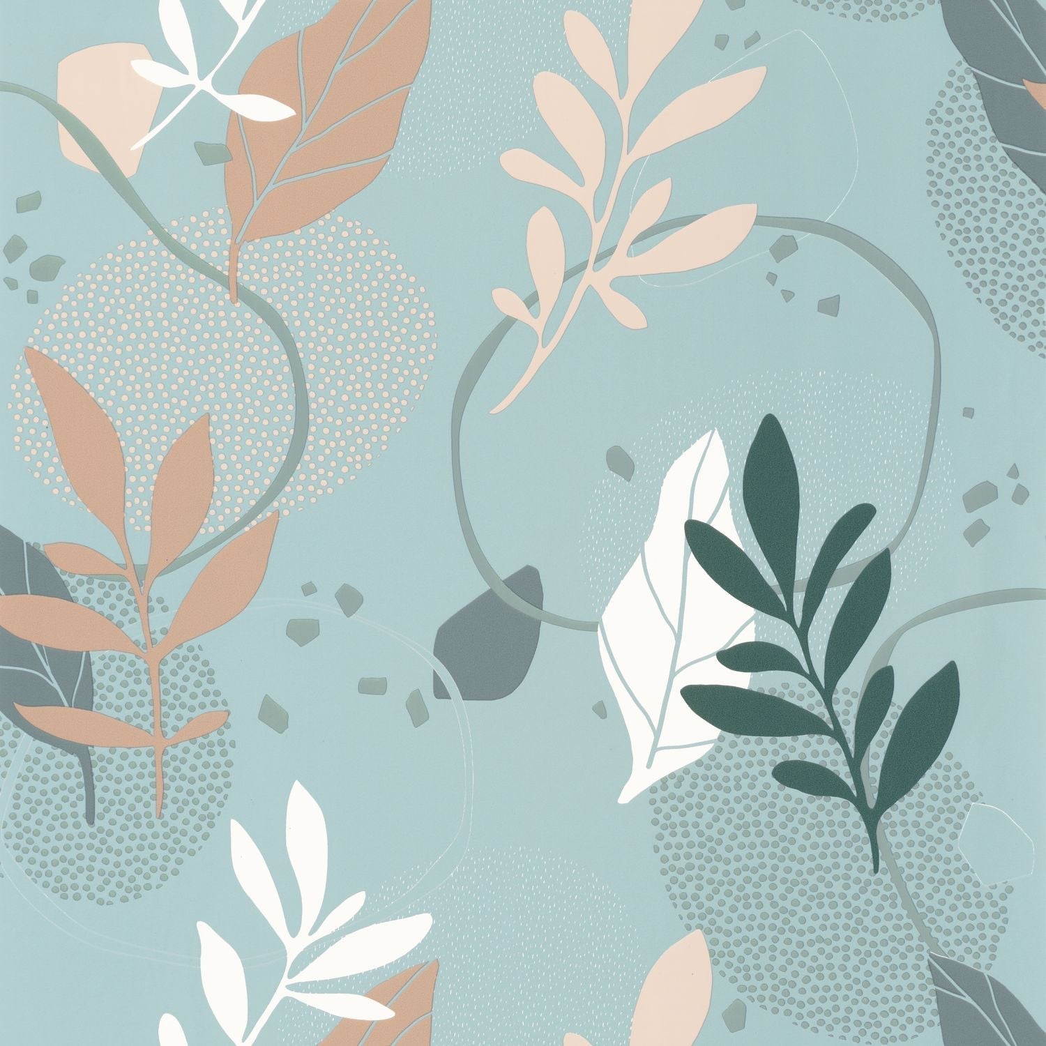 Be Yourself Wallpaper - Bleu Vert - Caselio - 103266078