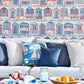 Beach Huts Wallpaper - Marine - Sanderson - DCOA216560
