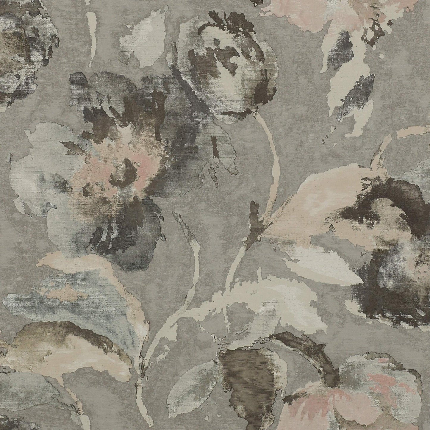 Beatrice Wallpaper - Silver/Pink - J162W - 01 - Jane Churchill
