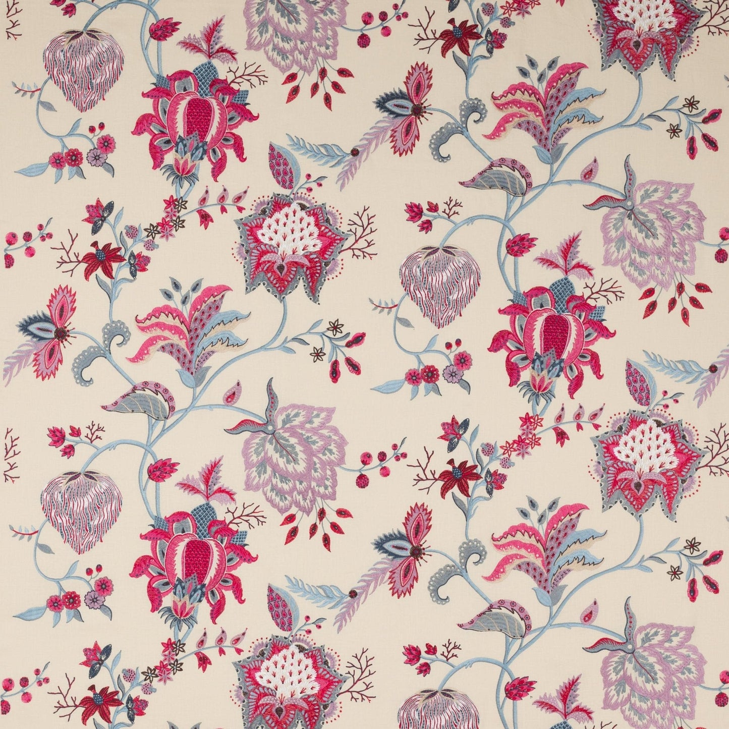 Beauregard Fabric - Rouge/Nattier - Manuel Canovas - 04709/01 - Premier Wallcovering