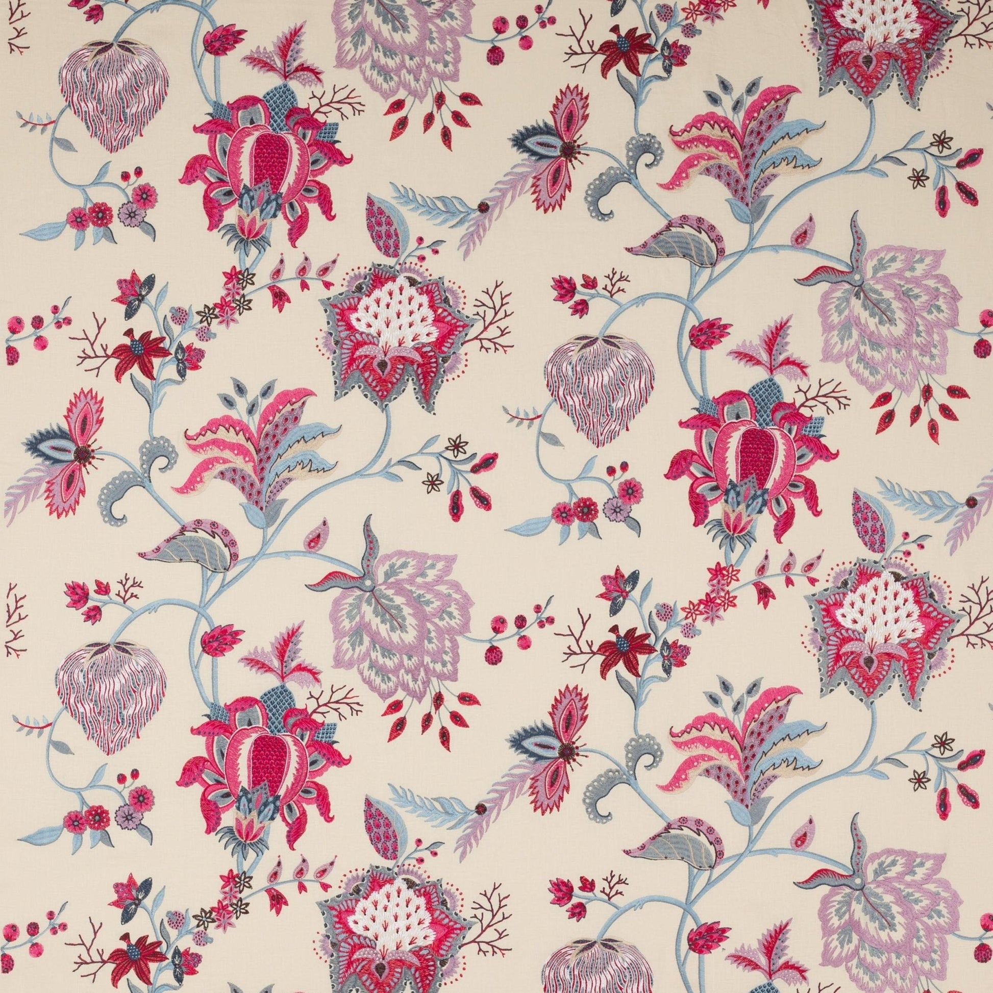 Beauregard Fabric - Rouge/Nattier - Manuel Canovas - 04709/01 - Premier Wallcovering