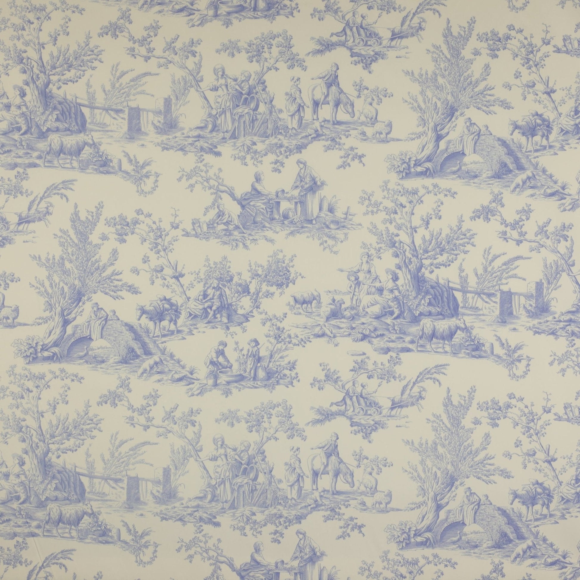 Bellegarde Fabric - Bleu - Manuel Canovas - 04705/01 - Premier Wallcovering