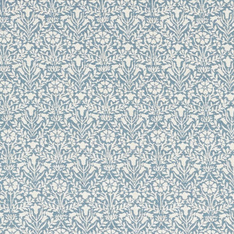 Bellflowers Weave Fabric - Mineral Blue - Morris & Co - 237421 - Premier Wallcovering