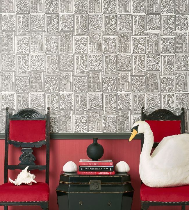 Bellini Wallpaper - China Blue on White - 108/9045 - Cole & Son - Premier Wallcovering
