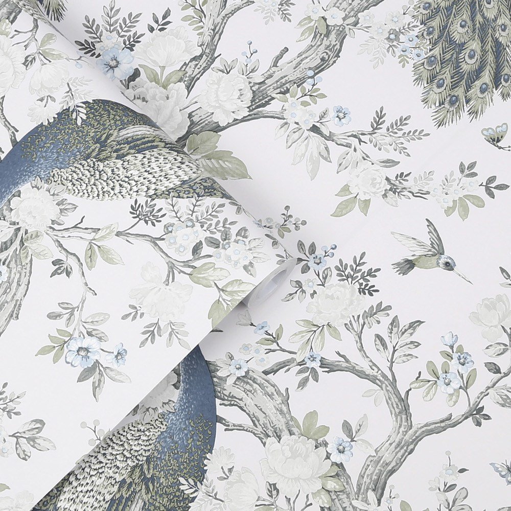 Belvedere Wallpaper - Midnight - Laura Ashley - 113397 - Premier Wallcovering