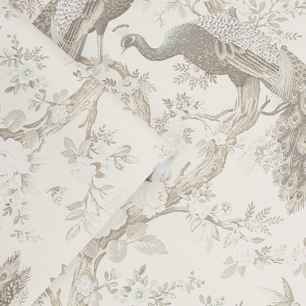 Belvedere Wallpaper - Soft Truffle - Laura Ashley - 113399 - Premier Wallcovering