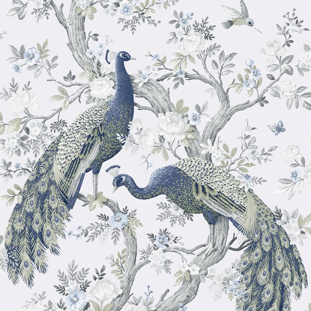 Belvedere Wallpaper - Midnight - Laura Ashley - 113397 - Premier Wallcovering