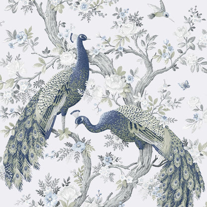 Belvedere Wallpaper - Midnight - Laura Ashley - 113397 - Premier Wallcovering