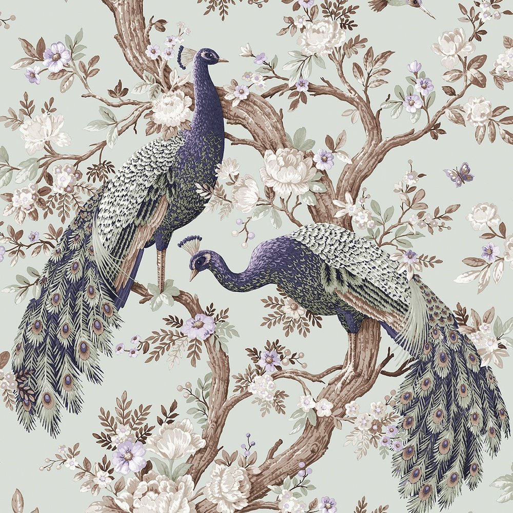 Belvedere Wallpaper - Duck Egg - Laura Ashley - 113398 - Premier Wallcovering