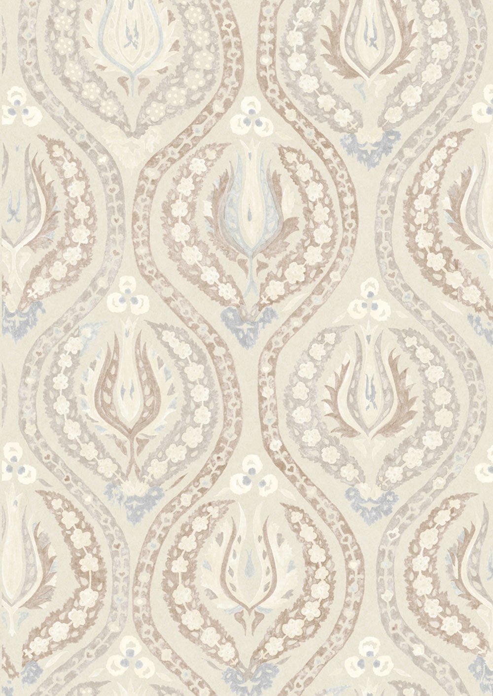 Benaki Wallpaper - Blue Mink - Lewis & Wood - Premier Wallcovering