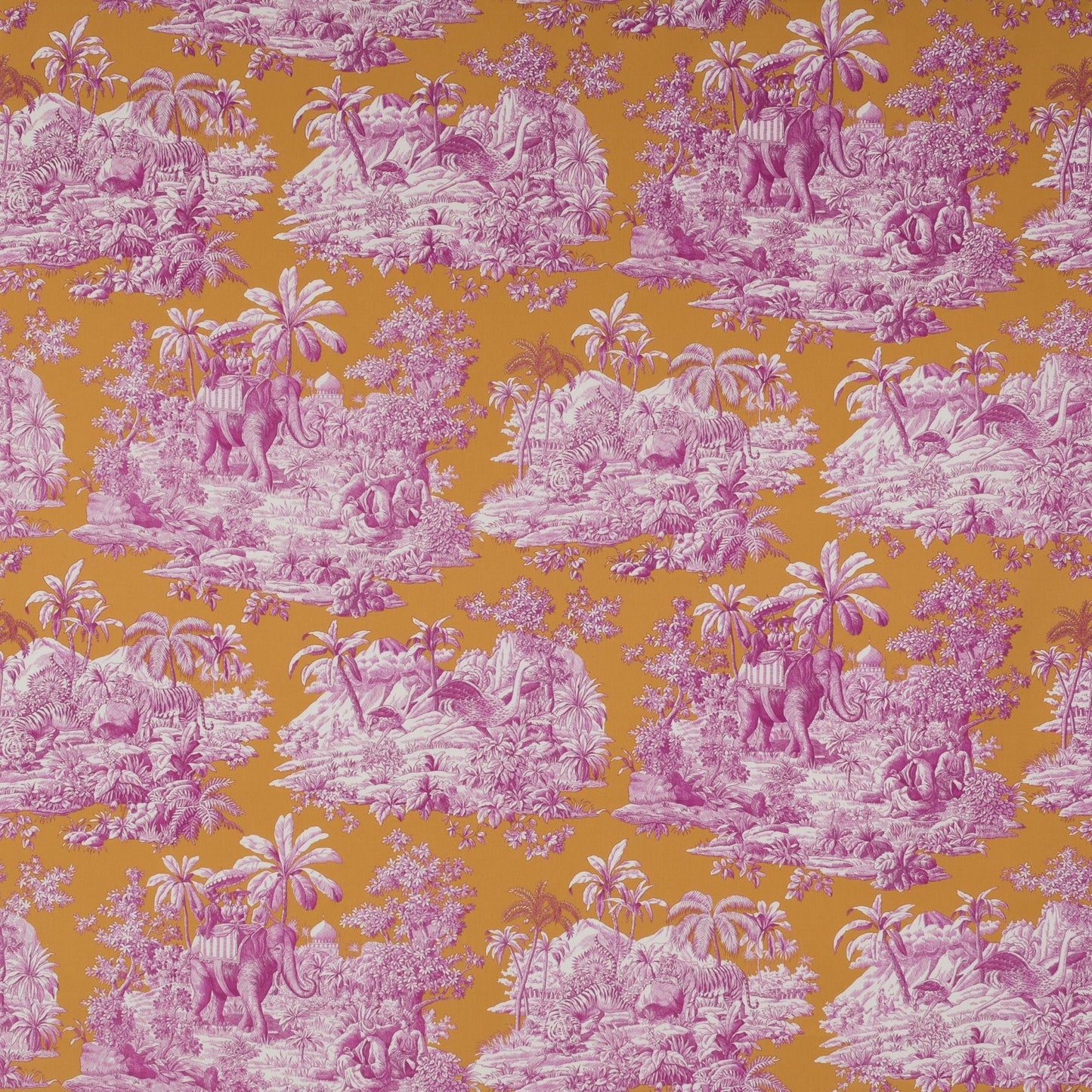 Bengale Fabric - Fuchsia - Manuel Canovas - M4081-01 - Premier Wallcovering