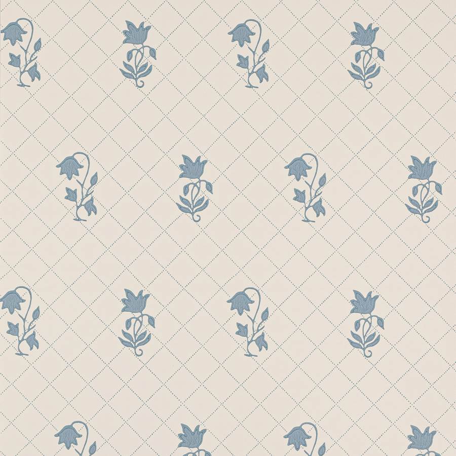 Berkeley Sprig Wallpaper - Blue - Colefax & Fowler - W7010 - 01 - Premier Wallcovering