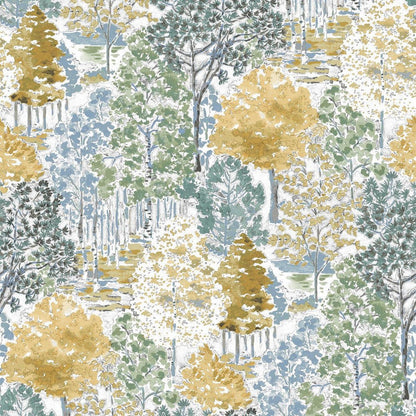 Bernwood Wallpaper - Ochre Yellow - Laura Ashley - 130153 - Premier Wallcovering