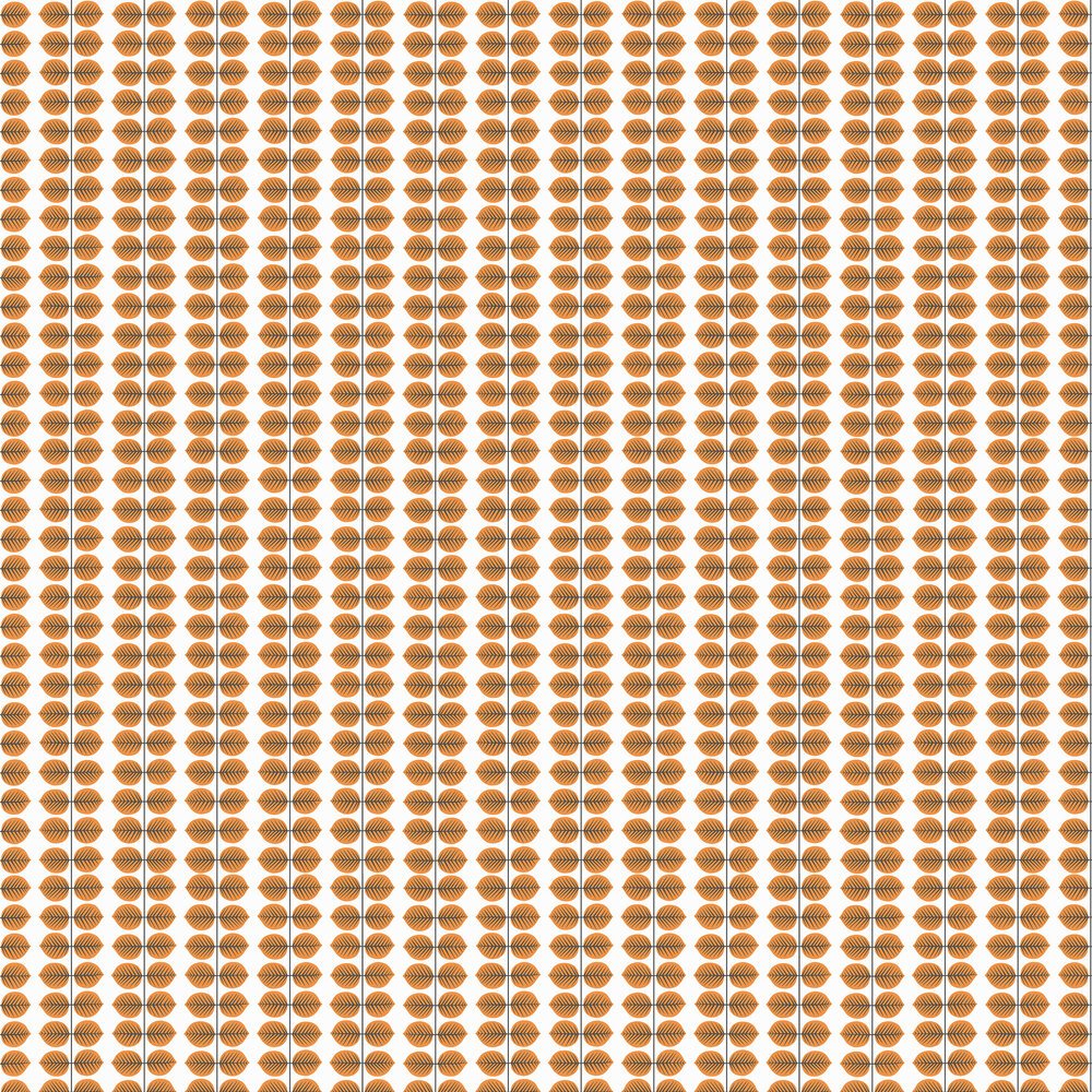 Bersa Wallpaper - Orange - Boråstapeter - 1754 - Premier Wallcovering