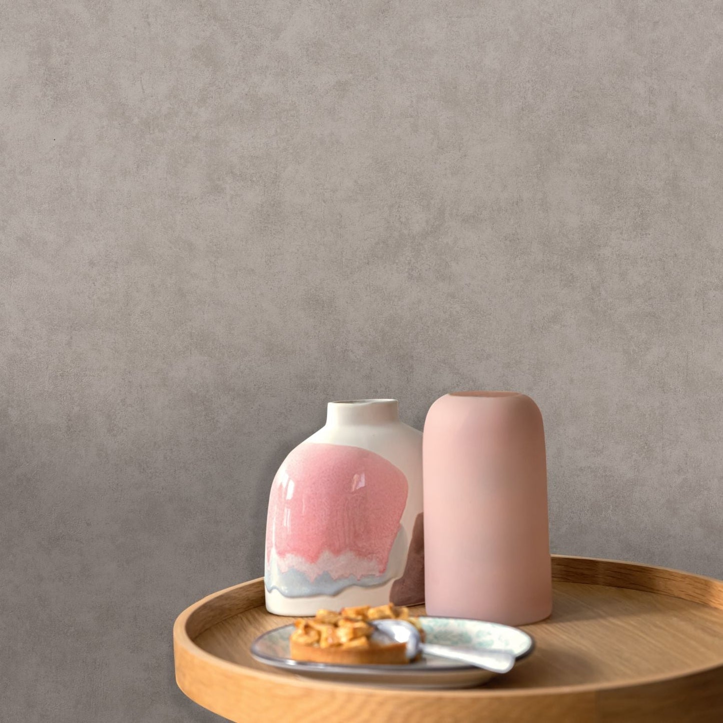 Beton Uni Wallpaper - Taupe Gris Moyen - Caselio - 101481795