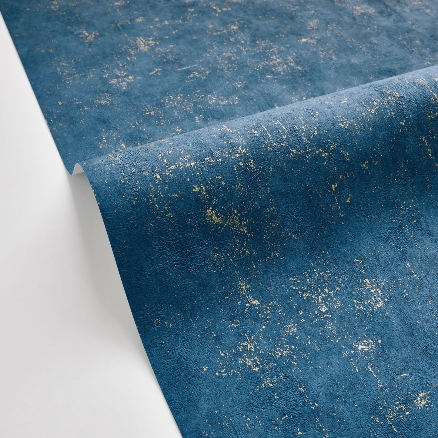 Beton Uni Wallpaper - Bleu Jean - Caselio - 101496360