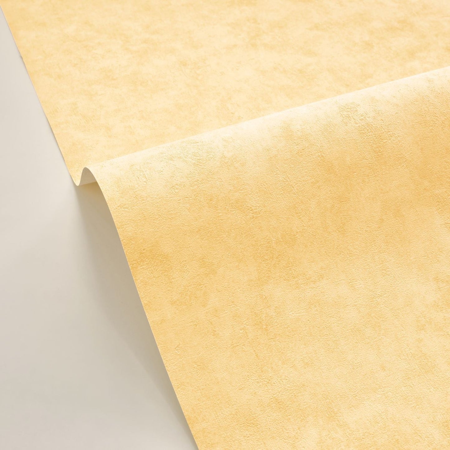 Beton Uni Wallpaper - Jaune Aurore - Caselio - 101482200