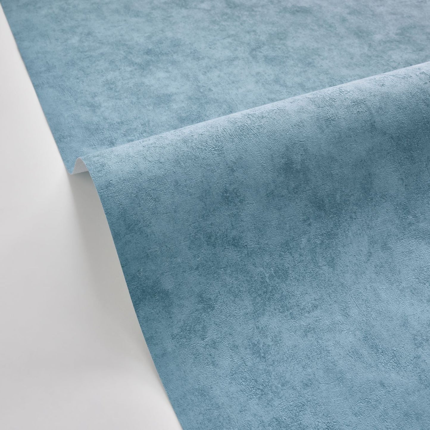 Beton Uni Wallpaper - Bleu Maree - Caselio - 101486280