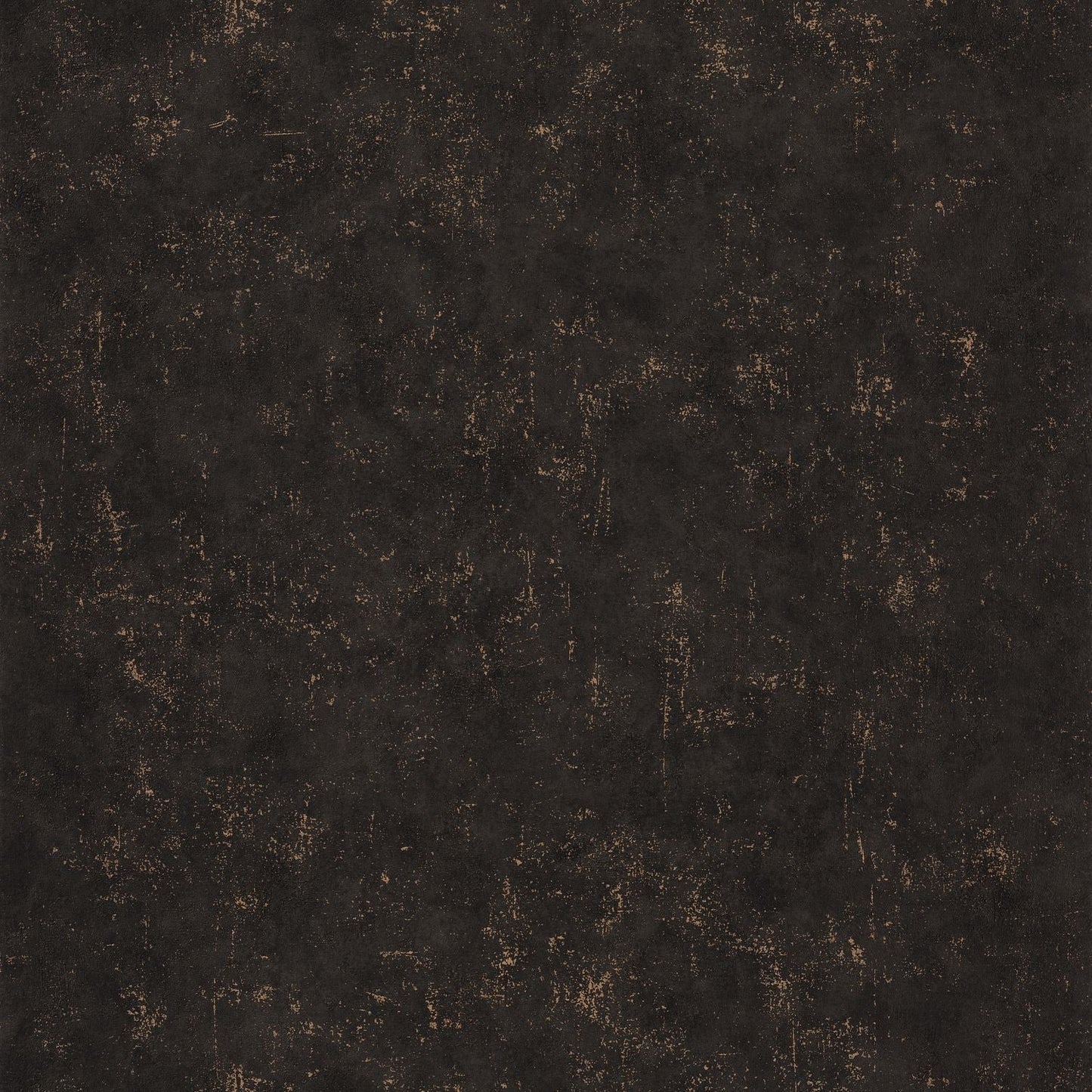 Beton Uni Wallpaper - Noir Cuivre - Caselio - 101499390
