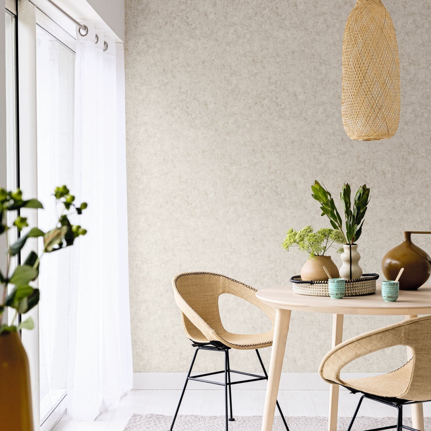 Beton Uni Wallpaper - Macciato - Caselio - 101482320