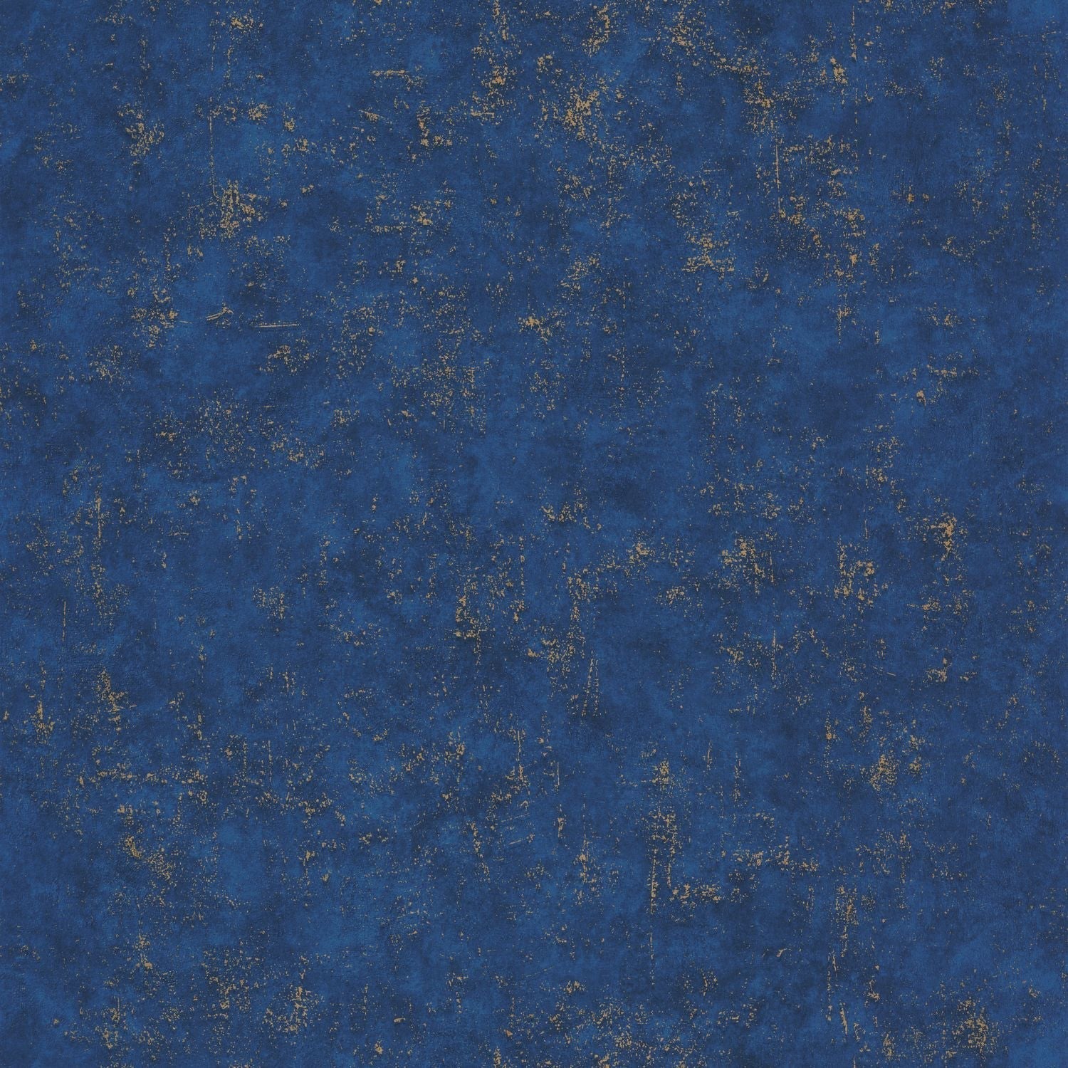 Beton Uni Wallpaper - Bleu Jean Fonce Cuivre - Caselio - 101496136