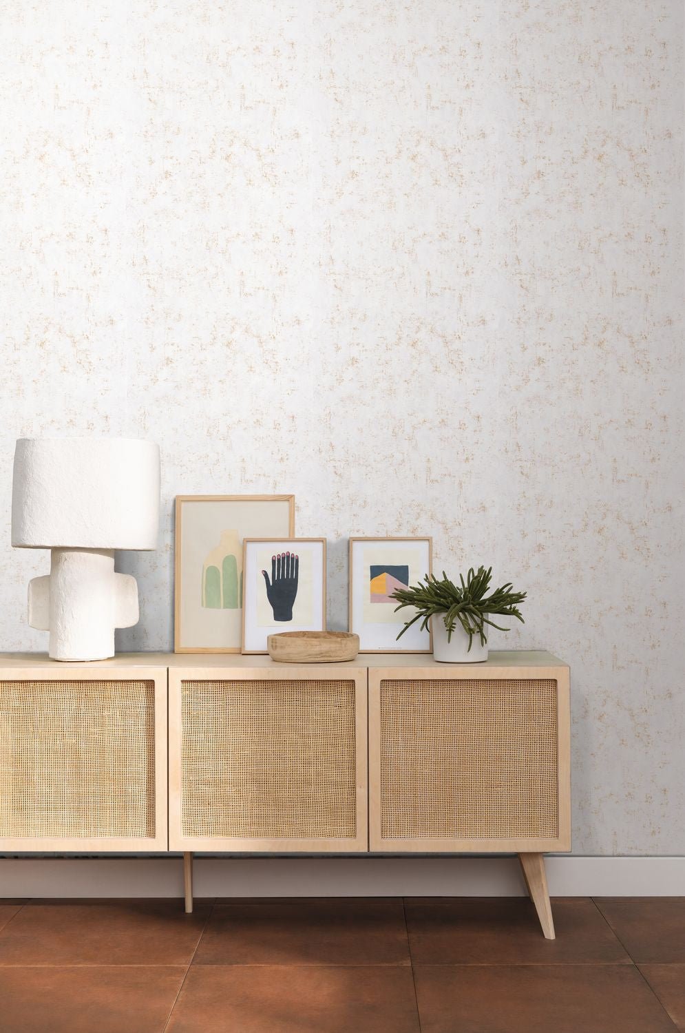 Beton Uni Wallpaper - Blanc - Caselio - 101490020